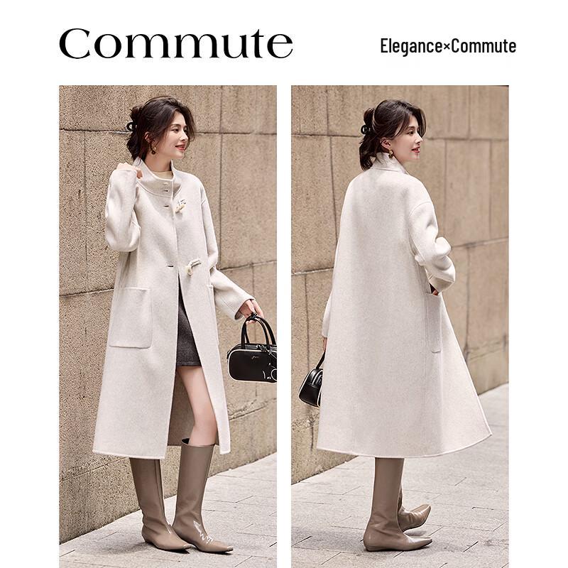 Sisui Nianhua Women's Elegant Mid-Length Wool Coat