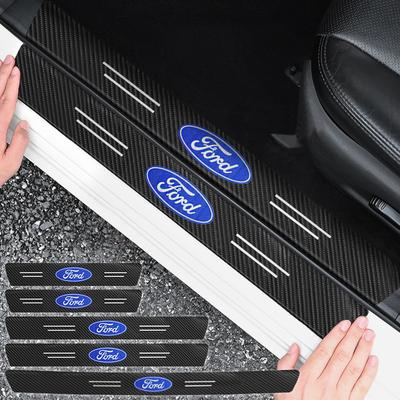 Car Door Sill Threshold Anti Scratch Protector Sticker For Focus 2 3 Fiesta Mondeo Mustang Transit Fusion Kuga Accessories