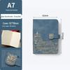 A5 Chinese Palace Museum Soft Leather Diary with Gold Stamping - Creative High-Value Buckle Pocket Notebook