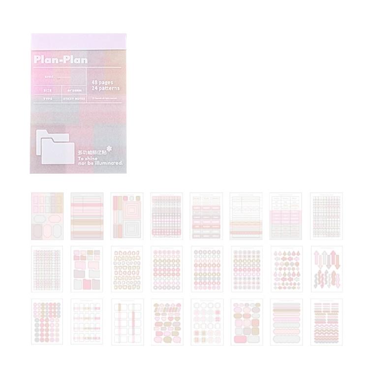 Portable Stick Memo Pad Student Key Classification Index 48 Page For Classifying Note Files And Important Page
