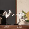 Chinese Crane Statue Animal Bird Figurine Modern Sculpture Ornament for Living Room Cabinet Porch