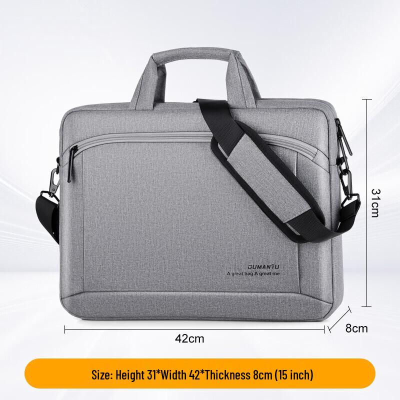 Men's Fashion Waterproof Laptop Shoulder Briefcase