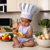 Newborn Cooking Costume White Chefs Hat And Apron For Baby Photoshoots Soft Infant Photography Props Holiday Gift