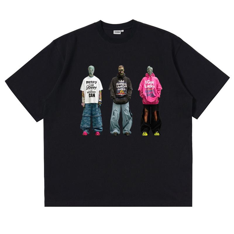Unisex's Graphic T-Shirts Short Sleeve Tees Tops Oversized Hip Hop Vintage Streetwear Gothic Harajuku Fashion Summer Y2k Clothing