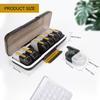 Extra Weekly Pill Organizer 2 Times a Day, Daily AM and PM Travel Pill Box Container Storage Box for Outdoor Travel Essentials