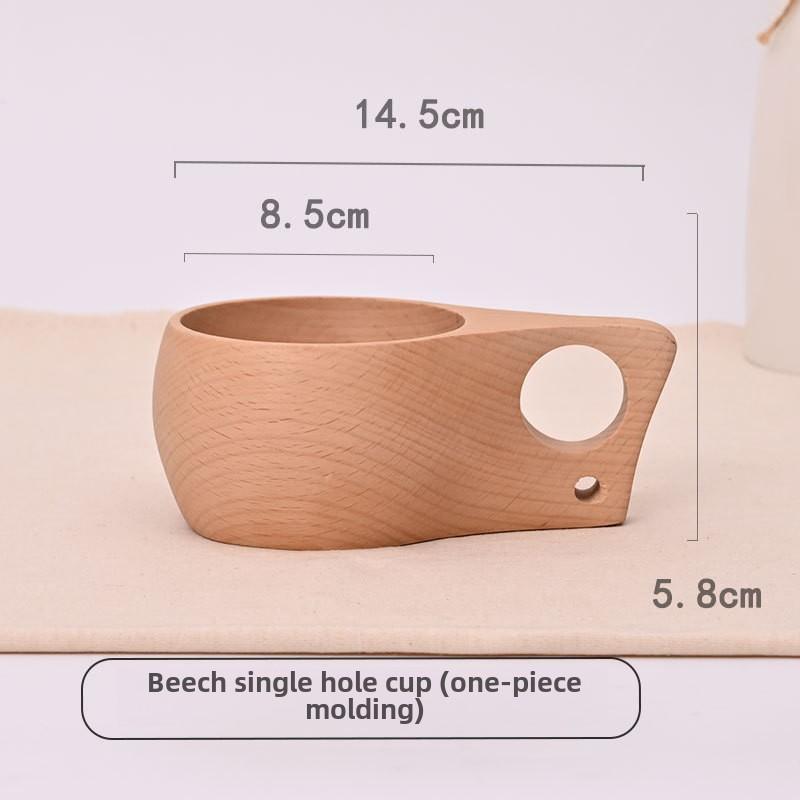 Creative Milk Cup Outdoor Wooden Cup Wooden Finnish Cup Portable Universal Cup