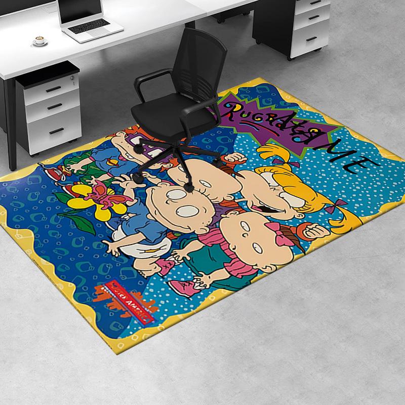 Rugrats, Babies, Adventure Office Carpet Soft Polyester Entrance Carpet Washable Non slip Machine Wa