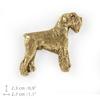 Schnauzer - gold-plated pin brooch, elegant dog ornament, unique pin by Art-Dog brand