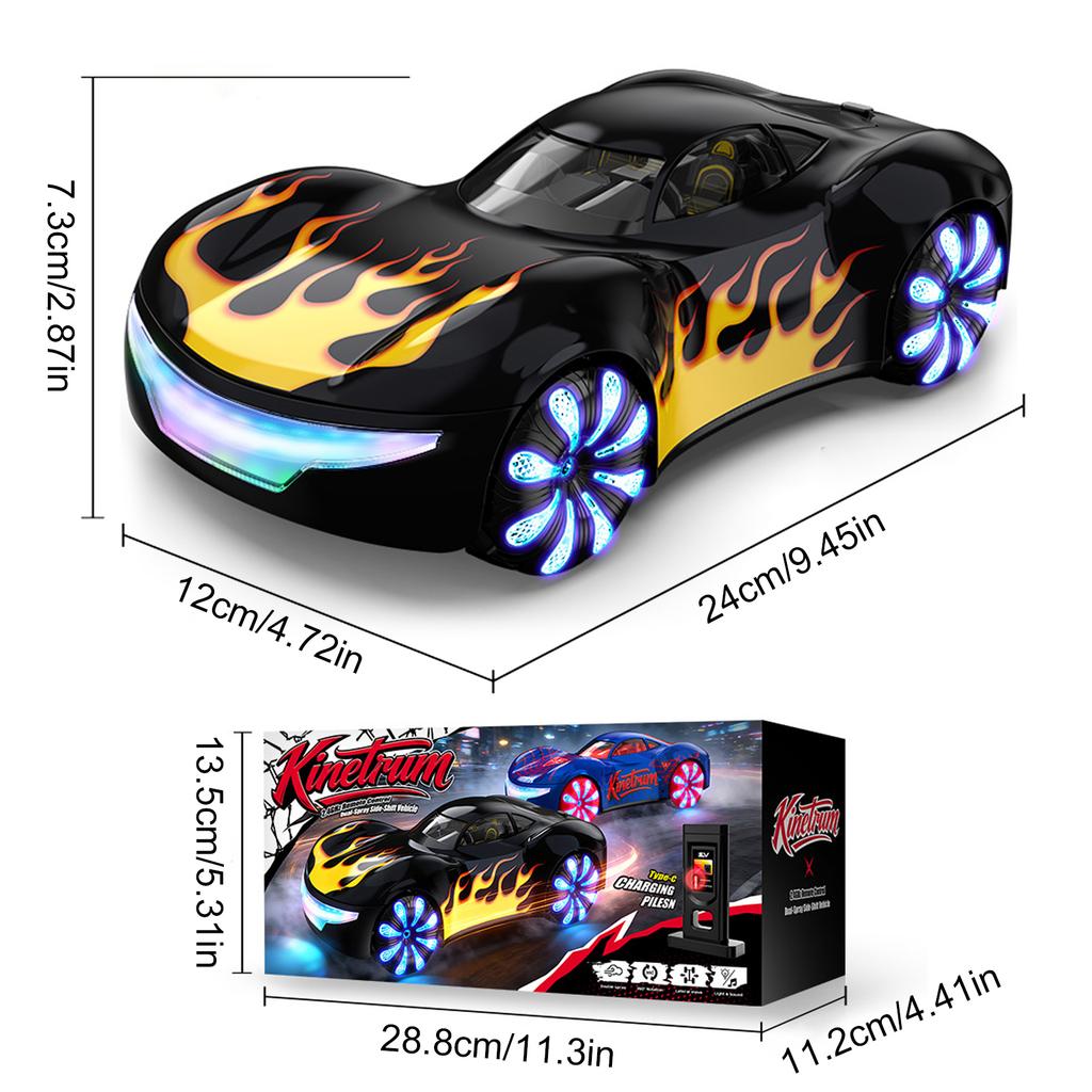 Gesture Sensing Drift RC Stunt Car with Light Spray & Sound 2.4GHz RC Drift Car for Kids Birthday Gifts for Boys Girls 6-12