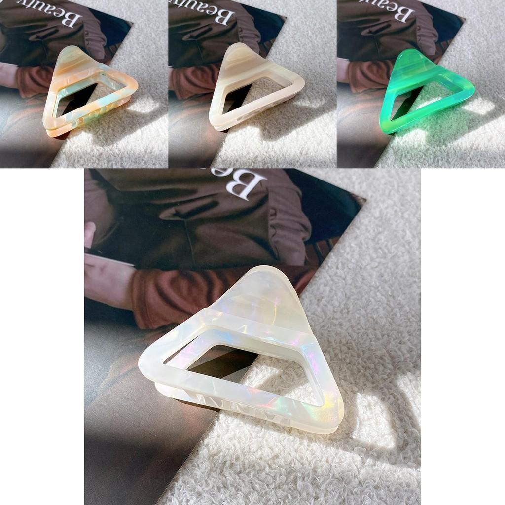 High-quality Acetate Triangle Hair Clutch Clip In Blue Pink For Stylish Updos And Ponytails
