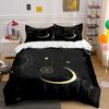 Golden Moons and Stars. Bedding Sets Duvet Cover Sets Duvet Covers Pillowcases(1*Duvet Cover 2*Pillowcases Without Duvet Insert)