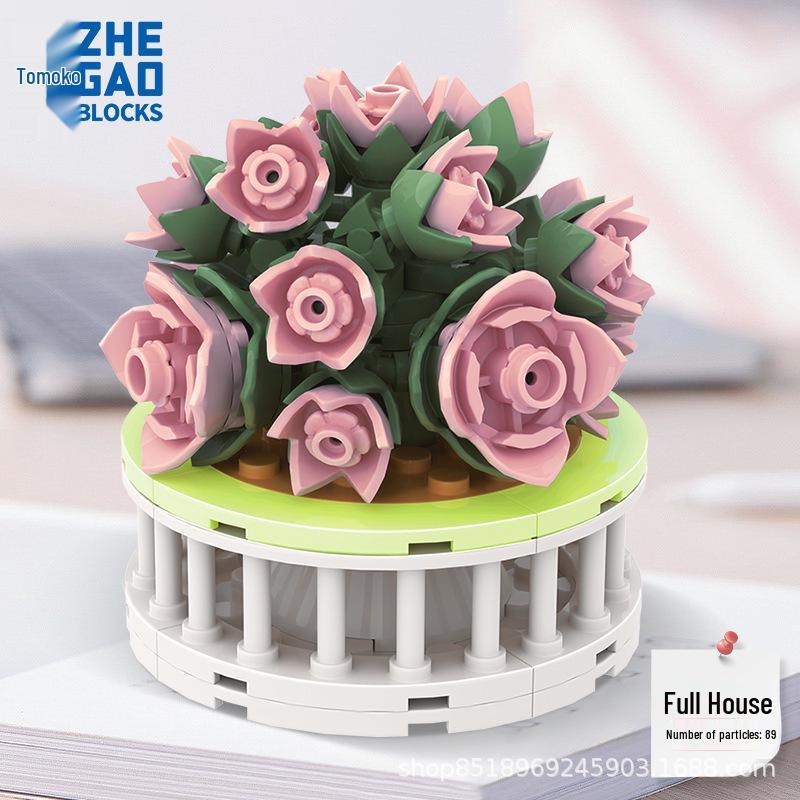 

Суккуленты и цветы конструктор - Совместимый с Лего, Комнатные растения, Стабилизированные цветы, Детские игрушки