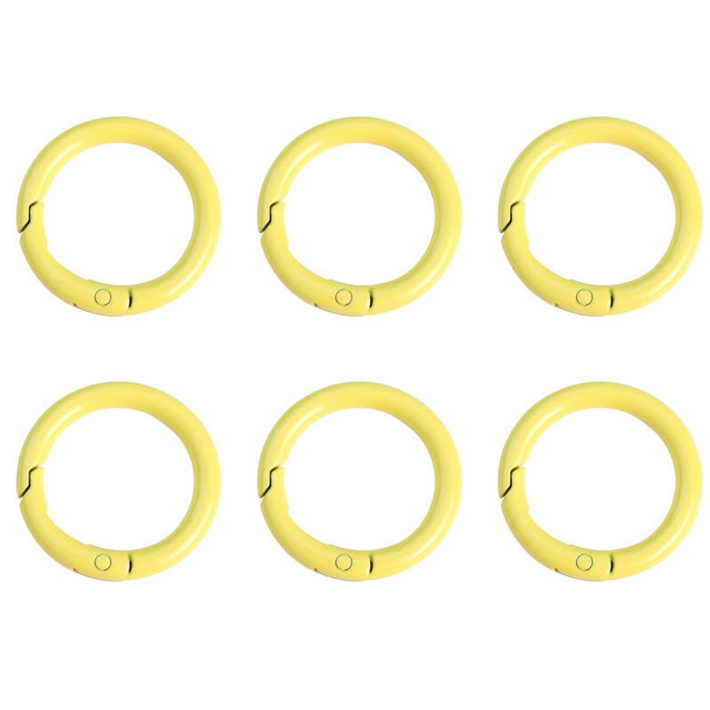 2/5/10Pcs Alloy Spray Painted Open Ring Spring Buckle Clasps For Key Bag Accessories