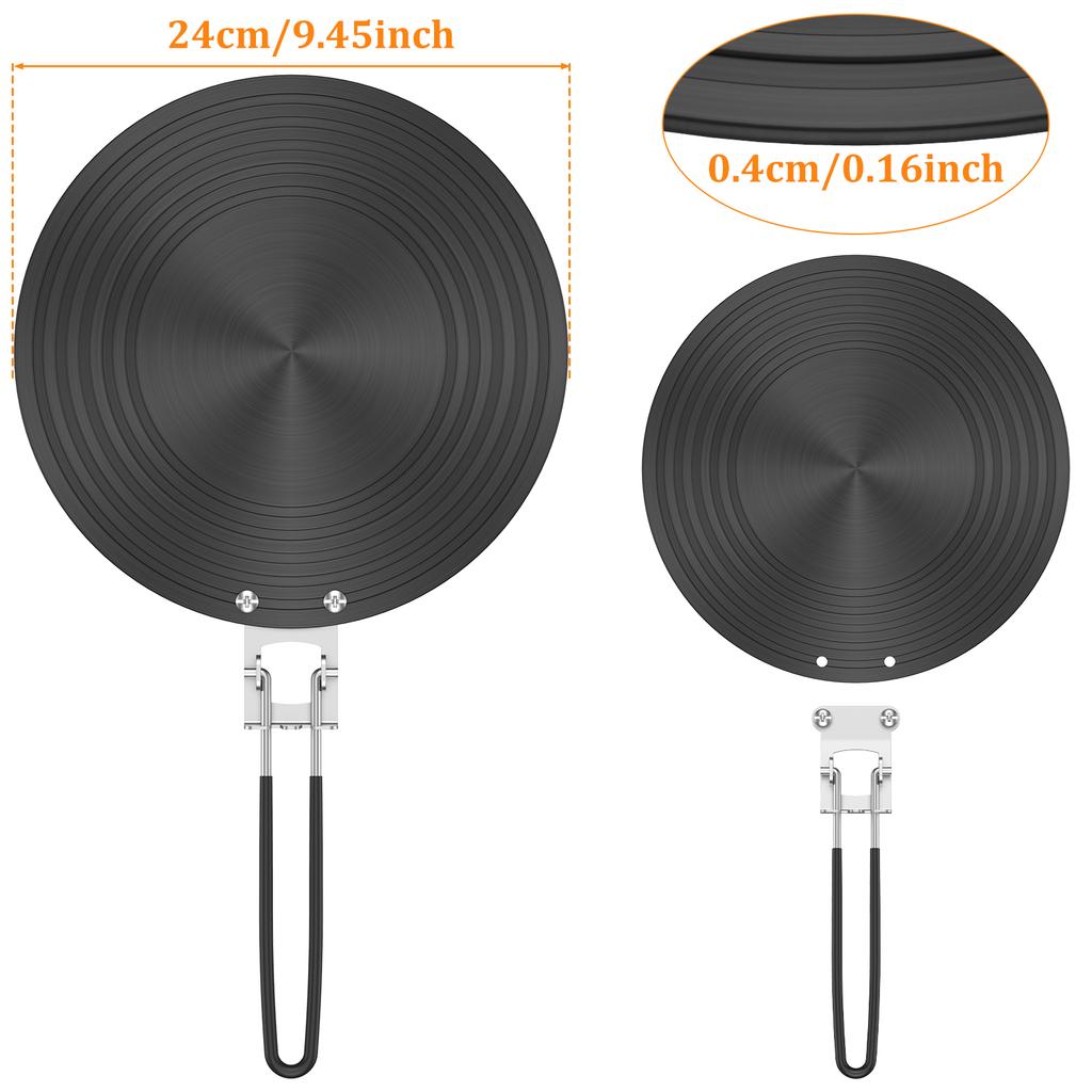 Wärmeverteilerplatte aus Aluminiumlegierung Auftauplatte für Lebensmittel Küchenflammenschutz Simmerplatten Doppelseitige rutschfeste Konverterplatte