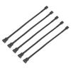 5PCS Braideds Rope Extension Cable 4-Pin PC Fan Cable Practical PWM Fan Cable  CPU Cooling