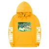 Spy X Family Anime Print Hooded Sweatshirt Men Women Oversized Fleece Pullover With Ribbed Hem