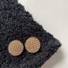 Black Gold Woven Metal Buttons DIY Clothing Buttons High Quality Shirt Buttons  Sewing Accessories