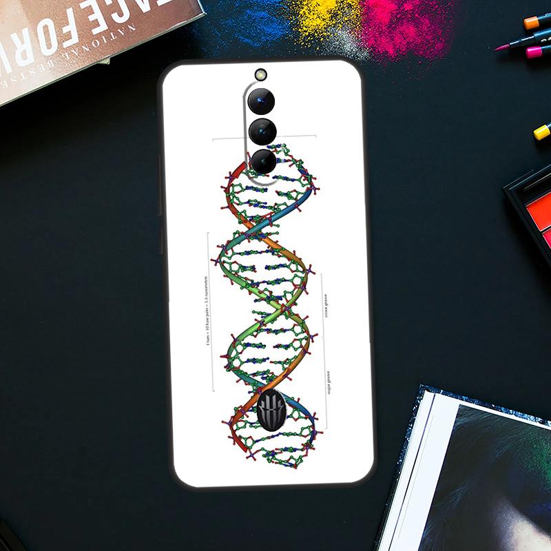 Science DNA Biology Case For ZTE Nubia Red Magic 9 8 8S Pro Plus RedMagic 6S 7S Pro 6 7 Pro 5S 6R 5G Back Cover