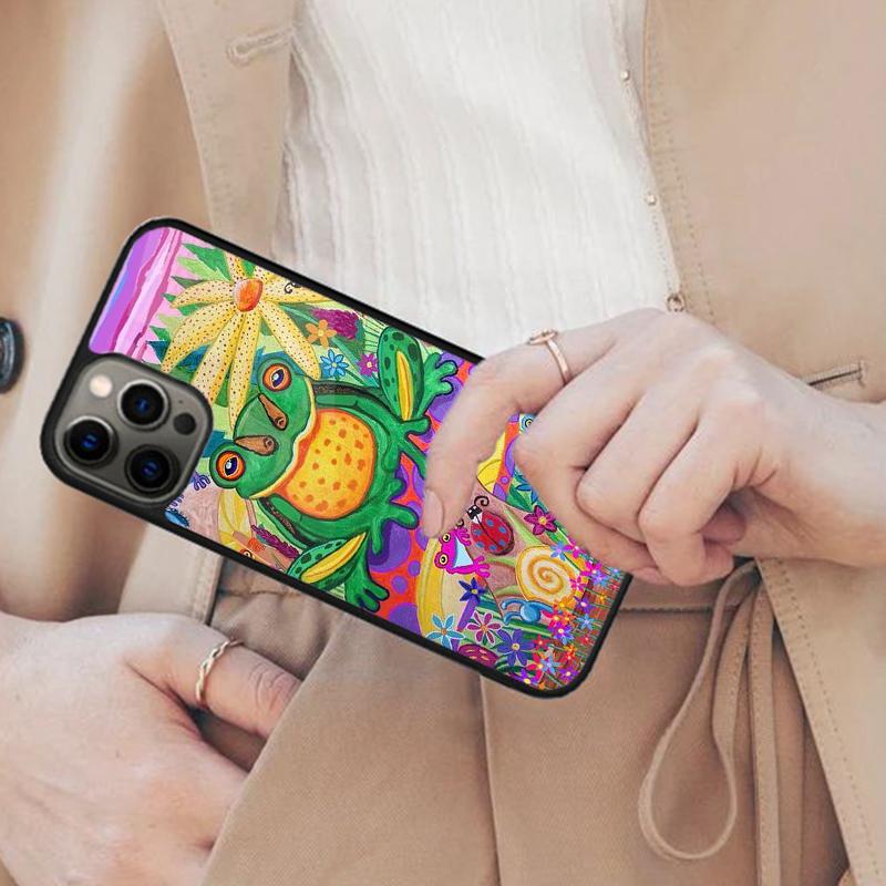 mushroom frog Cartoon Magnetic Phone Case For APPLE iPhone 17 Air 16 14 13 12 Pro Max 15 Plus Wireless Charge With MagSafe Cover