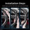 Adatto per Coprivolante Hyundai con Texture in Fibra di Carbonio con Design Segmentato a Rilascio Rapido, Durevole, per Tucson Elantra Avante I30 Berlina