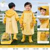 Children's Raincoat, Waterproof Shoe Covers, Non-Slip and Wear-Resistant, with Backpack Space, for Boys and Girls, Specifically for Elementary School