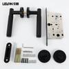 American Style Knurled Door Lock Set for Bedroom and Bathroom Doors