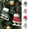 Christmas Decoration Knitted Plush Skates Ice Skates Pendant Christmas Tree Decoration Pendant