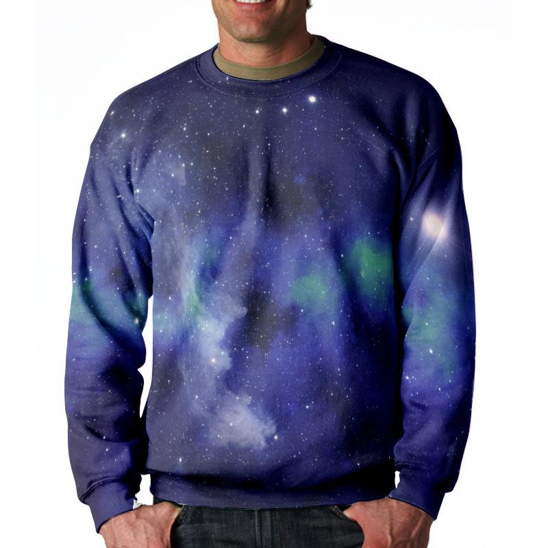 

Мужская толстовка с капюшоном Starry Sky Graphic Pattern 3D Printed Top Long Sleeve Oversize Celebrity Neck Pullover Hip Hop Street Men s Clothing 5XL