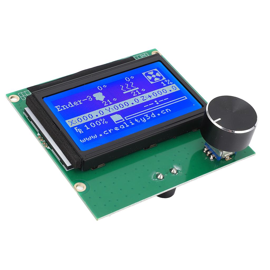 3D Printer LCD Display Screen 12864 Blue Control Panel with Ribbon Cable for ENDER 3 3s 3X 3 Pro