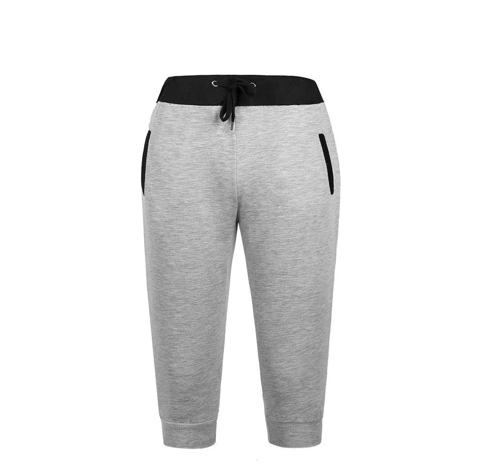 Men Sport Fitness Jogging Elastic Stretchy Bodybuilding Bermuda Sweatpants 