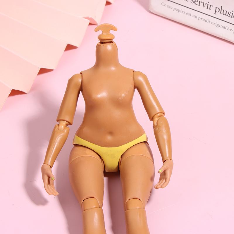 23cm Výška Tělo panenky Velká sestra 1/6 Klouby Pohyblivé tělo Tmavá/ Světle hnědá pleť Slizové doplňky pro panenky