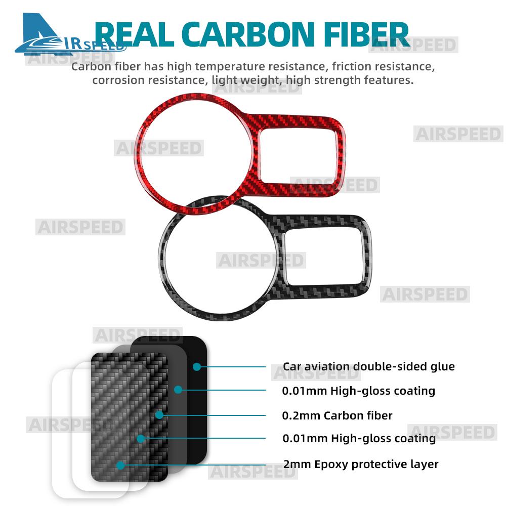 Real Soft Carbon Fiber Sticker For Volkswagen VW Polo MK5 6R 2010 2011 2012 2013 2014 LHD RHD Car Headlight Switch Interior Trim