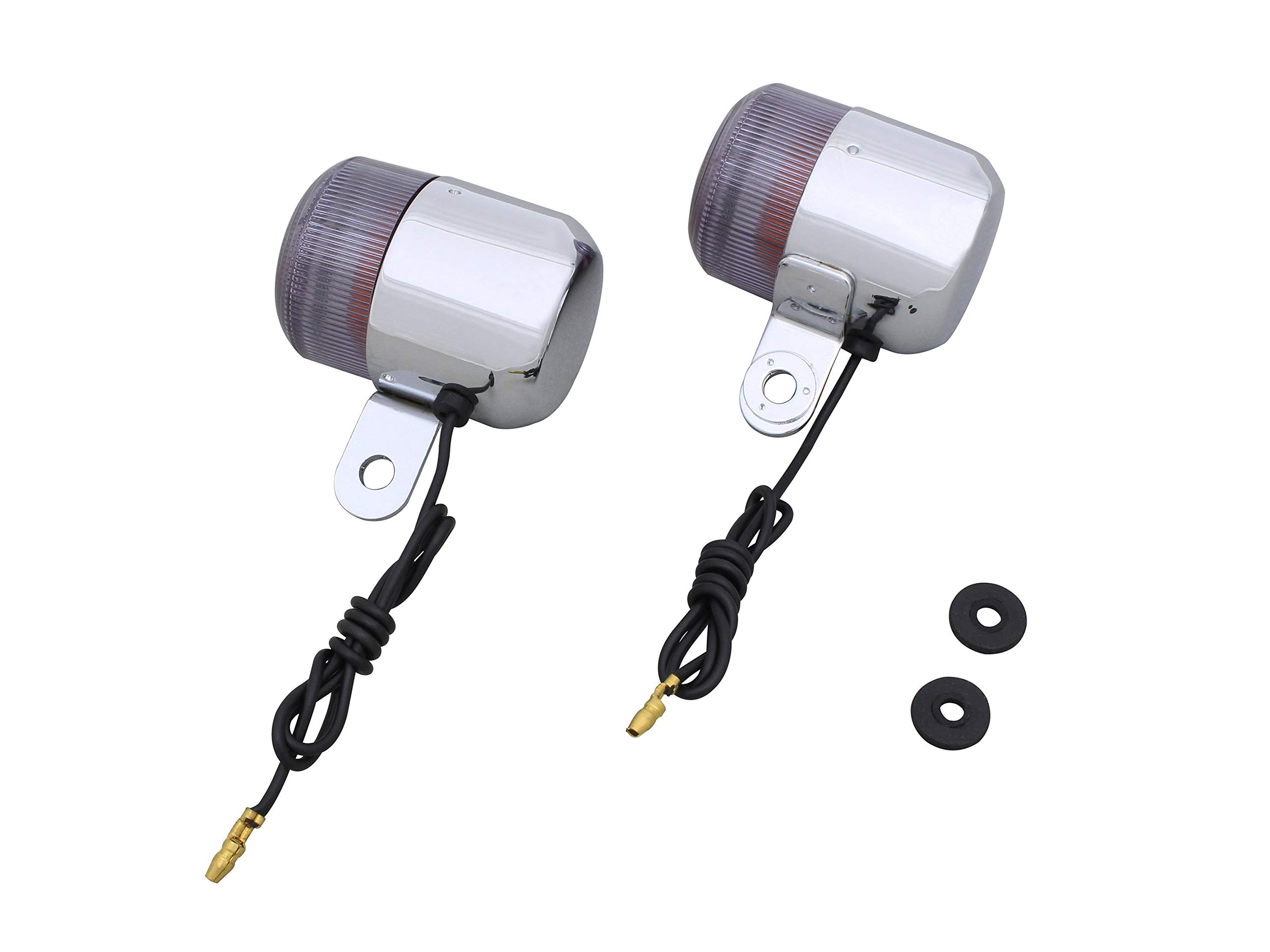 

SHIFT UP Neo Classic Указатель поворота Хромированный корпус/Дымчатый рассеиватель 12v/10w 2 шт. 200272-10