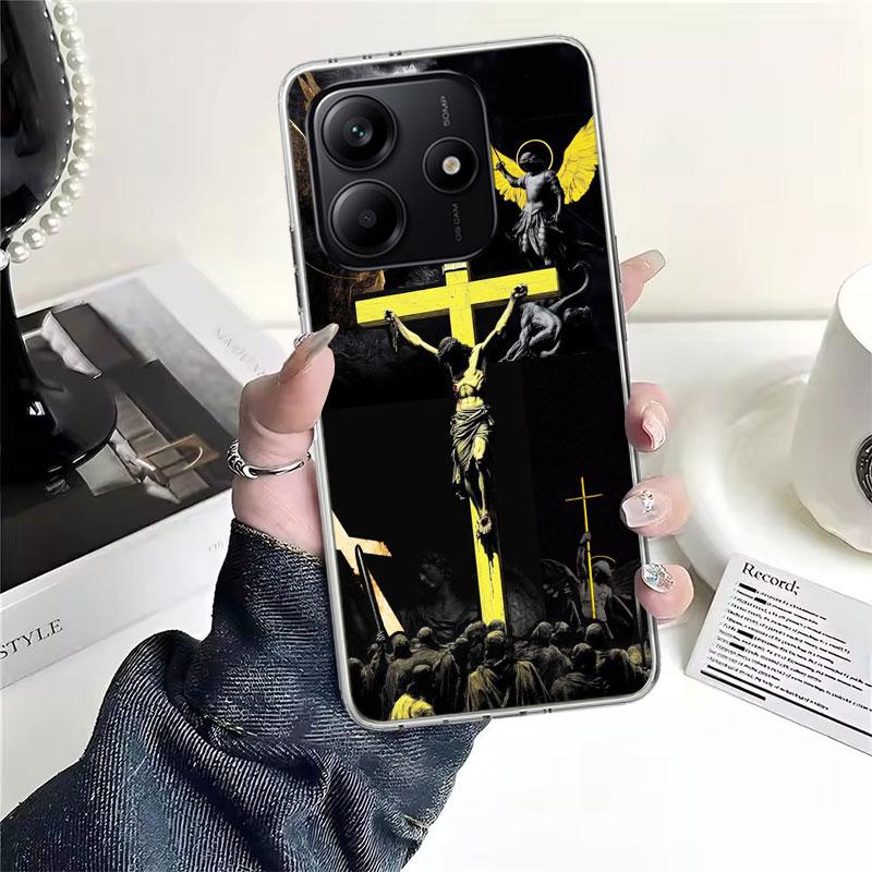 

Son Of God Jesus Cross Holy Light Soft Phone Case For Xiaomi Redmi Note 15 14 14S 13 12 Pro Plus 12S 11 11S 11E 10 10S 11T 5G Fu Redmi Note 10 Pro 4G