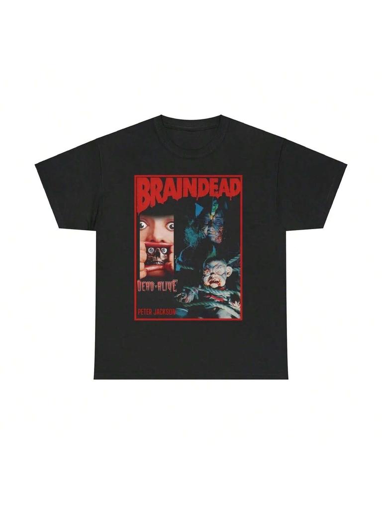 Peter Jackson L'alba dei morti viventi Braindead Maglietta aderente Unisex Cotone Pesante