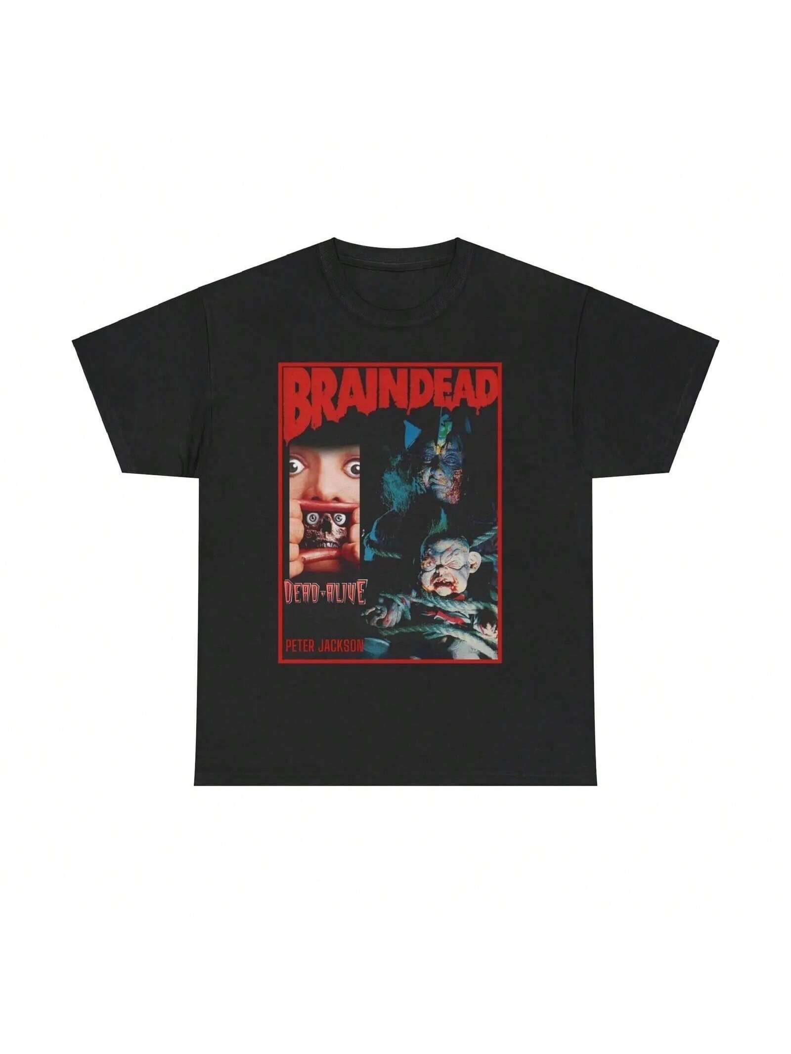 Peter Jackson Dead Alive Braindead Fitted T Shirt Unisex Heavy Cotton Tee S разноцветный