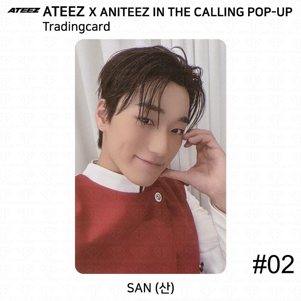 ATEEZ X ANITEEZ IN THE CALLING POP-UP Unitate Carte de Colecție MD KPOP K-POP Seonghwa