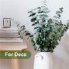 10 peças de Hastes de Eucalipto Seco Arranjo de Flores Planta Artificial Buquê Haste de Planta Falsa para Decoração de Casa Jardim Festa de Casamento