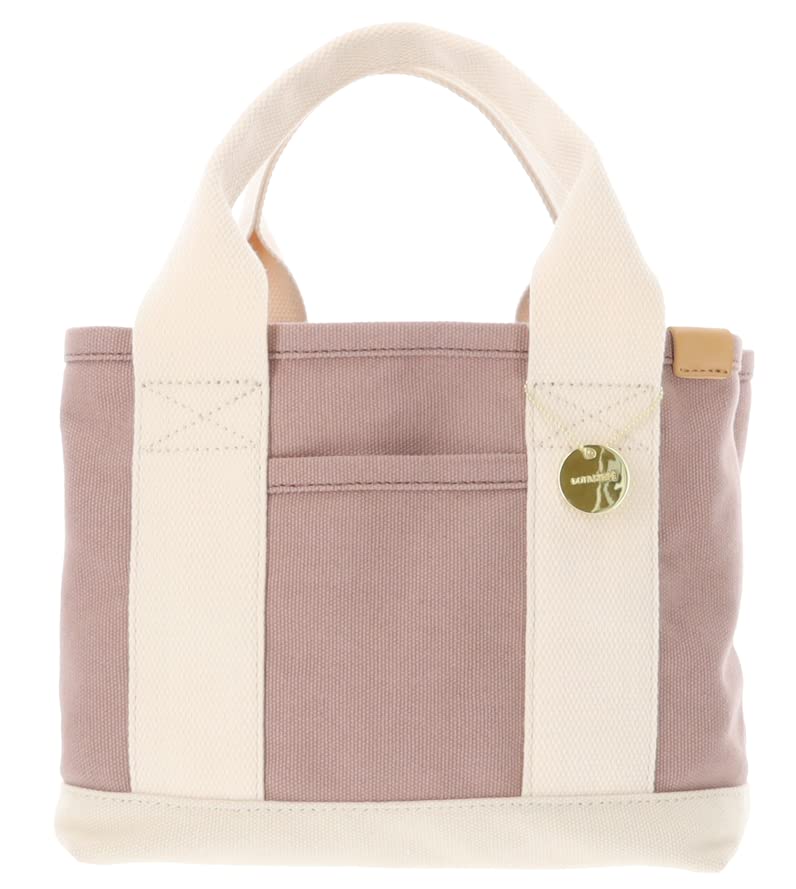 DOT&STRIPE MONOPIA Canvas Divided Mini Tote Bag DS-13959A Women's Pink Free Size