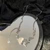 Unique Zinc Zinc Alloy Korean Style Choker Transparent Pendant Jellyfish Stud Earrings Women Crystal Necklace