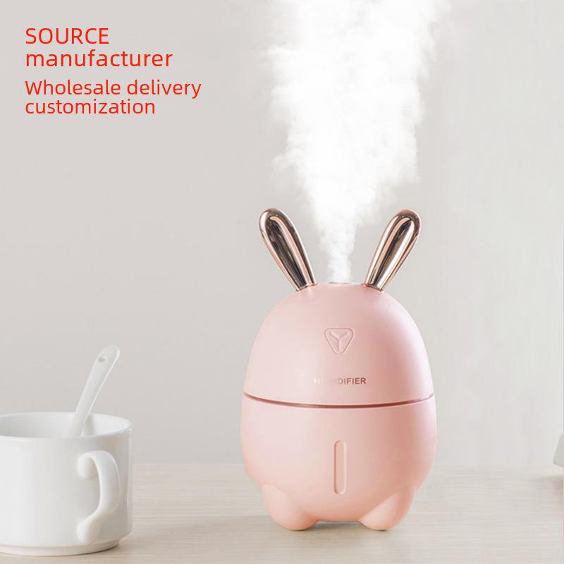 

USB-зволожувач і нічник Mini Rabbit для дому чи автомобіля Cherry Blossom рожевий