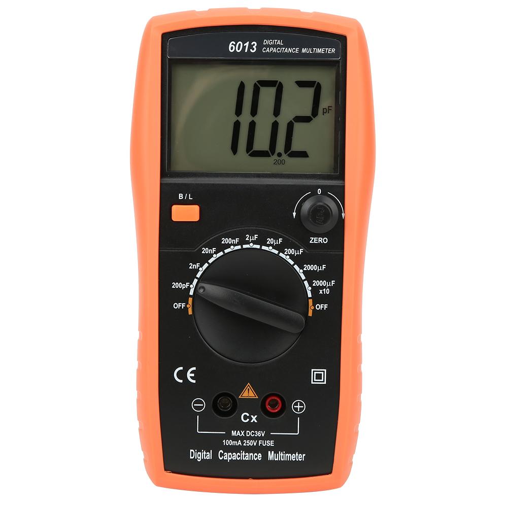 

6013 Digital Multimeter Capacitance 20000uF Meter Manual Range Capacitance Tester Measure Tool