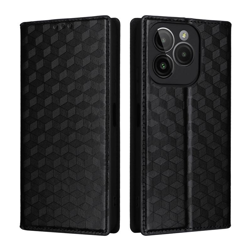BLU G54 Leather Case: Multi-functional Magnetic Buckle, Card Holder, Protective Mobile Shell
