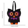 Halloween Felt Bat Owl Shaped Children'S Tote Bag Halloween Decor Small Candy Storage Bag Handbag Party Supplies For Kids Gift