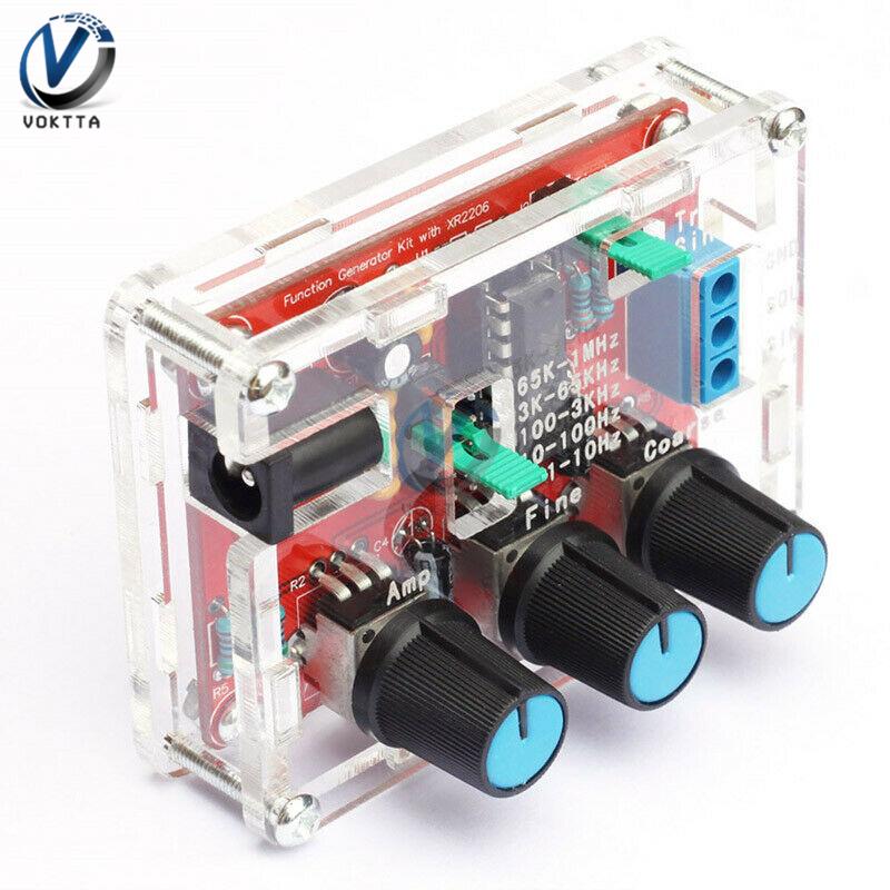 XR2206 High Precision Signal Generator DIY Kit Sine Triangle Square Waves 1Hz 1MHz Frequency Range Adjustable Frequency