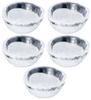 Toyo Sasaki Glass Japanese Tableware Round Choko Made In Japan Includes a Soy Sauce Glass Small Small and Soy Sauce Product YA22 (5-Piece Set) - -