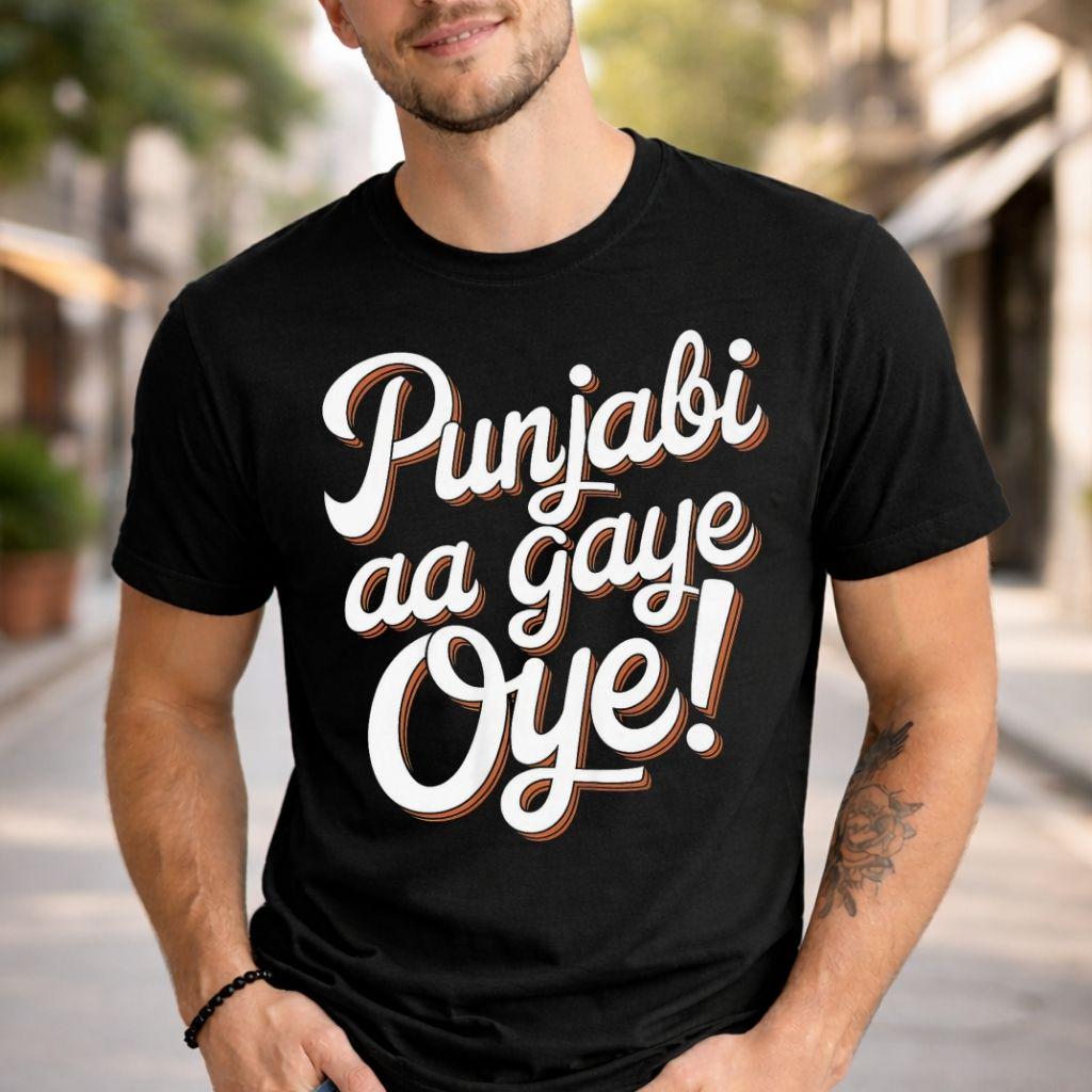 Punjabi Aa Gaye Oye Shirt Diljit Inspired Punjabi Tee Punjabi Music Fan Shirt Classic Fashion Soft And Comfortable Highquality