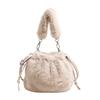 New Fashi Commuter Crossbody Bags for Women Stylish Fluffy Shoulder Handle Bag Comfortable and Versatile Texture Bucket Bag