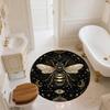 Colorful Winged Bee,Round Area Rug,Carpet Rug for Living Room Bedroom Sofa Playroom Decor,Non-slip Floor Mat