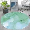 Pink Blue Marble Round Rug Abstract Modern Marbling Art Carpet for Living Room Bedroom Playroom Chair Rugs Non-slip Floor Mat